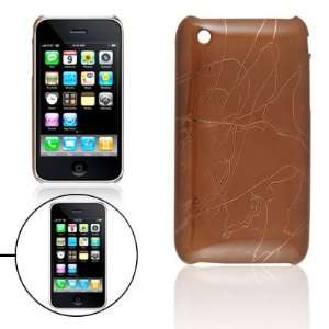  Gino Protective Brown Hard Plastic Chrome Plated Back Case 