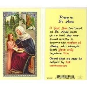  St. Anne Prayer Holy Card (800 037): Everything Else