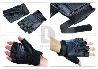 Swat Half Finger Airsoft Paintball Gear Gloves DH046  