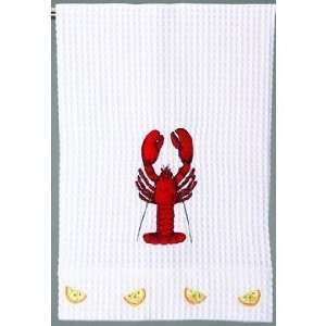  Lobster Kitchen Waffle Weave Towel