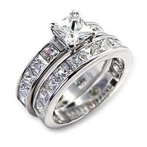  .75ct Bridal Set Wedding Ring CZ