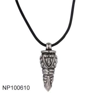 These trendy mens necklaces feature modern design pendants made of 