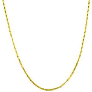  14 Karat Yellow Gold Tab Link Chain (18 inch) Jewelry