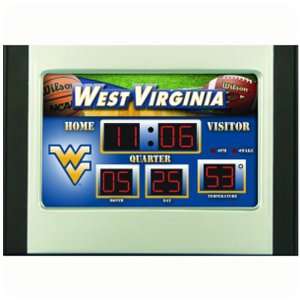  NCAA West Virginia Mountaineers LED Scoreboard Alarm Clock 
