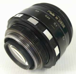Black HELIOS 44 Russian 2/58 Lens f Zenit Pentax M39 M42 SLR Cameras 