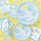   BABY STITCHING BLUE BOY BABY SHOWER PARTY SUPPLIES PACK 16 PEOPLE