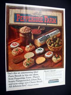 Pepperidge Farm Party Breads bread 1966 print Ad  