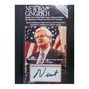   Gingrich, Newt VHS Tape Nixon Library Exclusive Sports Collectibles
