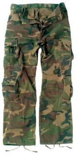 2586 NEW MENS GI STYLE WOODLAND CAMO VINTAGE PARATROOPER FATIGUES 