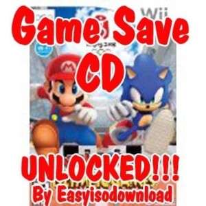 Wii Game Save CD Mario & Sonic at the Olympic Games !!!  