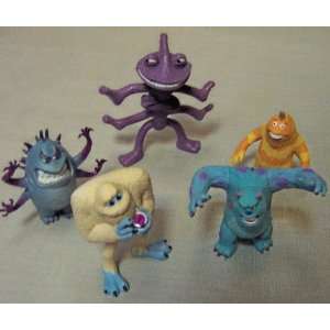 Disney Monsters Inc. PVC Toy Figures   Randall, Sully, Yeti, Mr Bile 