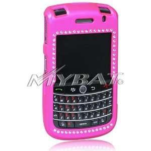 For Blackberry Tour 9630 / Bold 9650 Hard Cover Case Titanium Hot Pink 