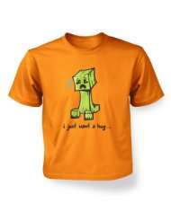 Kids Tshirts PP   Hug Me Creeper Inspired By Minecraft Kids T Shirt