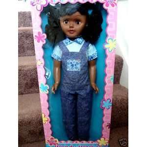   Doll (Lovee Doll & Toy Co) 28 Tall Brown Hair Blue Eyes Toys & Games