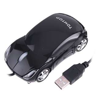 3D USB Car Shape Optical mouse Mice for Laptop PC Black  