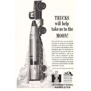  Print Ad: 1961 International Harvester: Trucks will help 