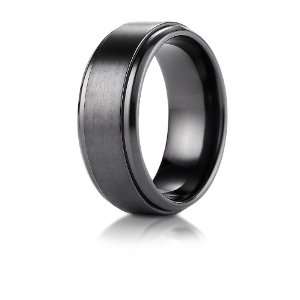    Fit Satin Finished Stair Step Edge Ring (sz 14): Aetonal: Jewelry