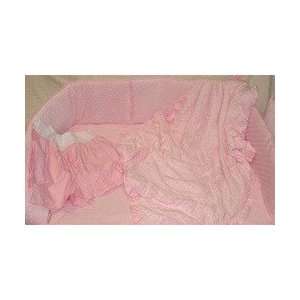  Heavenly Soft Pink 4 Piece Crib Bedding Set Baby
