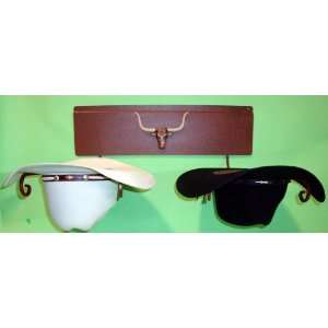  Cowboy Hat Holder with Texas Longhorn