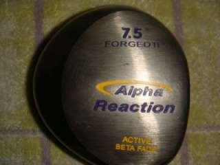 Alpha Reaction 7.5 degree driver head USED  