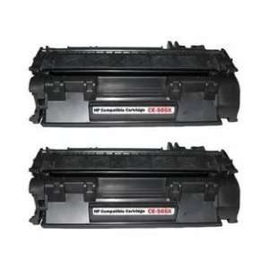  HP CE505XD Compatible Dual Pack Toner Cartridge 
