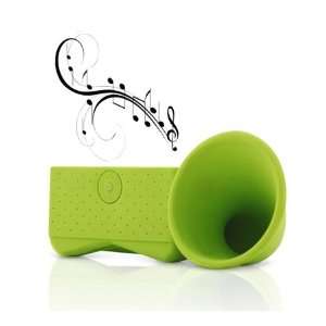 Horn Stand for Iphone 4S Green Portable Horn Speaker Cell 