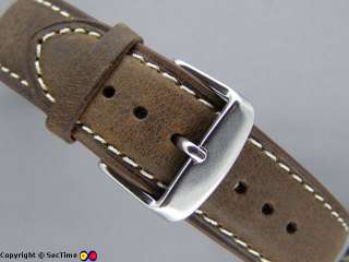 Quality leather watch strap TWISTER 10 colours 20mm  