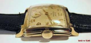 NICE Vintage Mens 17 Jewel ELGIN DELUXE 10K GF Wrist WATCH  