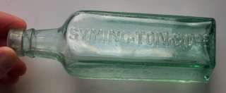 Antique Glass Bottle Symington Co Chicory Edinburgh UK  