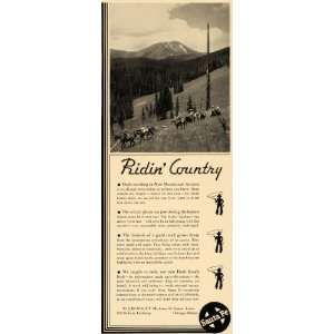  1936 Ad Santa Fe System Lines Railroad Arizona Country 