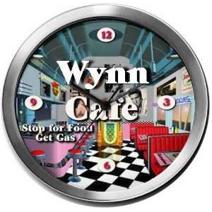 WYNN 14 Inch Cafe Metal Clock Quartz Movement:  Kitchen 