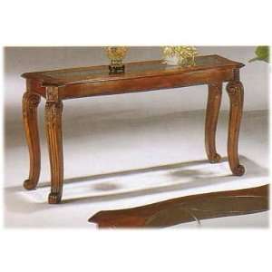    CHERRY FINISH SOFA TABLE WITH SOLID WOOD LEGS: Home & Kitchen