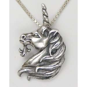  Sterling Silver Unicorn Pendant Sweet Jewelry