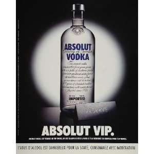 2001 Ad Absolut VIP Room Paris Club Vodka Michel Dubois   Original 