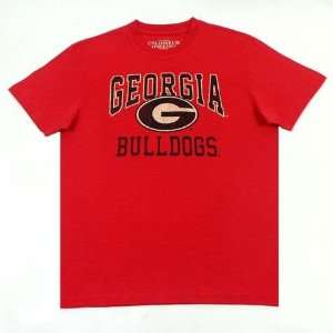 Georgia Bulldogs UGA Mens Cotton Distressed GraphicsTee  