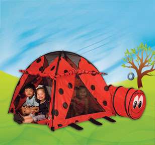 New Kids Ladybug Indoor Outdoor Tent & Tunnel Toy Set  