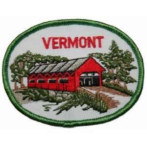  F052 Vermont Bridge Embroidered Applique Travel Souvenir 