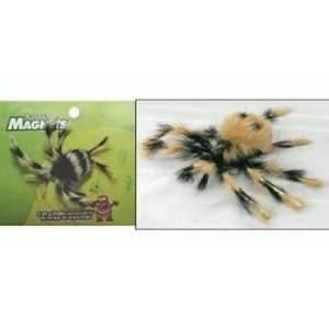 Single, Spider Fridge Magnet with Life Like Fur, 4 inch  