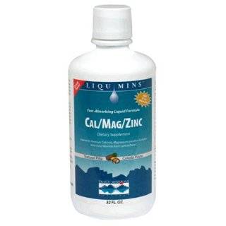 Liqumins Cal/Mag/Zinc Liquid Supplement, Natural Pina Colada Flavor 