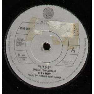  5.7.0.5. 7 INCH (7 VINYL 45) IRISH VERTIGO 1978 CITY BOY Music