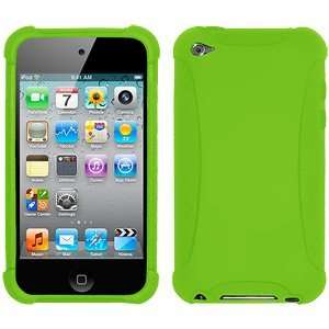  New Amzer Silicone Skin Jelly Case Green For Ipod Touch 
