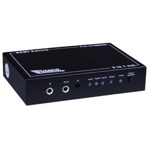  HDMI 3 x 1 Digital Selector Switch with IR Remote Control Electronics