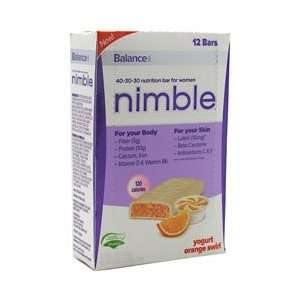  Balance Bar Nimble Nutrition Bar for Women   Yogurt Orange 