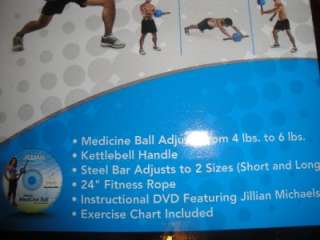 ULTIMATE JILLIAN MICHAELS Medicine Ball Cross Training Exercise  