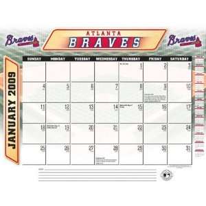  Atlanta Braves 2008 2009 22 x 17 Academic Desk Calendar 