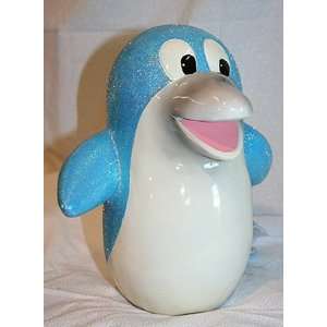  11 Glitter Blue Dolphin Piggy Bank Toys & Games