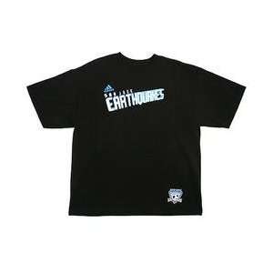  adidas San Jose Earthquakes Youth Stripe T Shirt   Black 