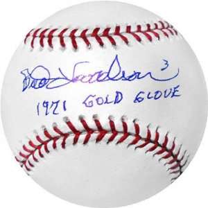  Bud Harrelson Autographed Baseball with 1971 Gold Glove 