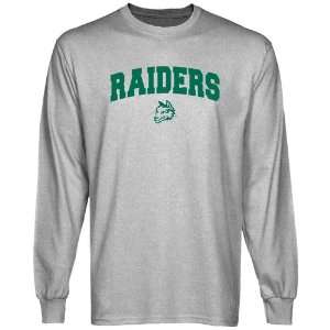   Wright State Raiders Ash Logo Arch Long Sleeve T shirt Sports