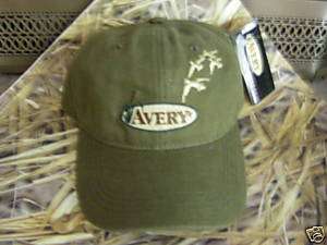 Avery Greenhead Gear Ball Cap Hat  Olive w Flying Ducks  